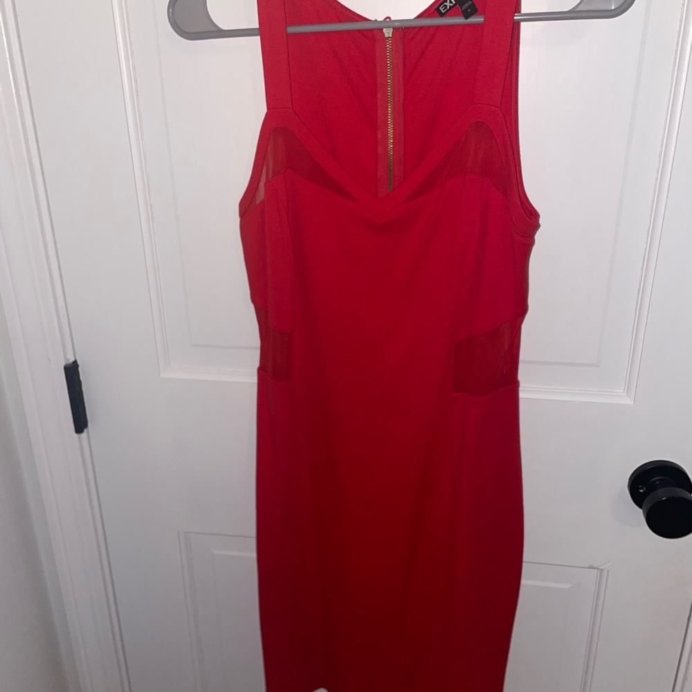 Elegant Red Express Sleeveless Dress